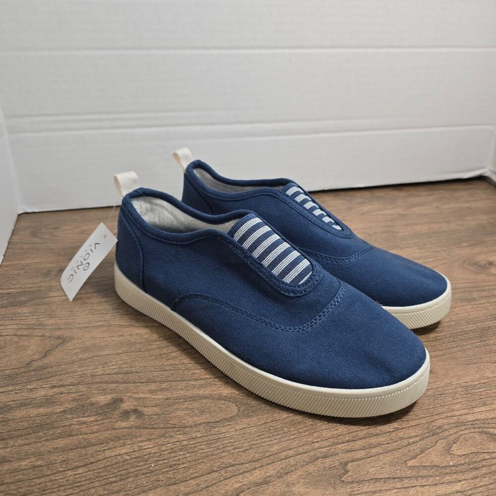 Vionic Women's Cobalt Sneaker Dark Denim Canvas sz 8 NWT